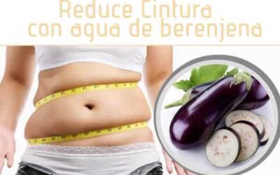 Agua de berenjena para reducir cintura